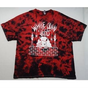 While Odin Sleeps 2XL Gildan Halloween Red Tie-Dye Tee T-Shirt Heavy Cotton